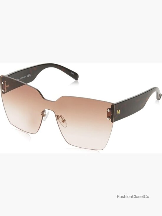 Oversized Cat Eye Shield Sunglasses with UV400 Protection